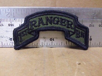 US Army – 1st Ranger Battalion Subdued Embroidered Patch (NOS) | eBay