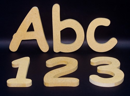 Wooden Letters and numbers-Painting available-Home-Xmas-Kids-Wall-Craft-COMIC - Picture 8 of 9