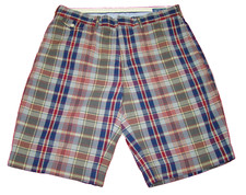 Vintage Polo Ralph Lauren Mens Size 34 Plaid Madras Shorts 1967 Sportswear