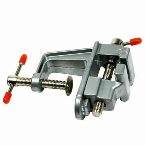 Mini Bench Vise Table Swivel Lock Clamp Vice Craft Hobby Cast Aluminum New - Picture 3 of 6