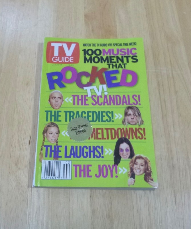 TV GUIDE  January 11-17 2003 Music Moments That Rocked TV Charlotte NC Metro