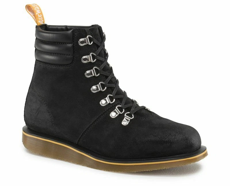 Dr Martens Morgan Stiefel 7 Agujeros Negro Gamuza 14868001