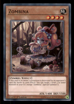 Yugioh Zombina #COTD-EN033 Code of the Duelist LP