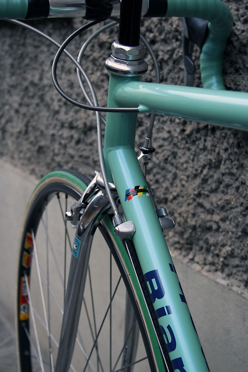 bianchi cdm columbus genius shimano durace 7402 italy steel bike