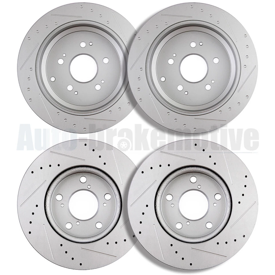 FRONT+REAR DISC BRAKE ROTORS KIT UNIVERSAL FOR 2005-2010 HONDA ODYSSEY Foto 3 de 4