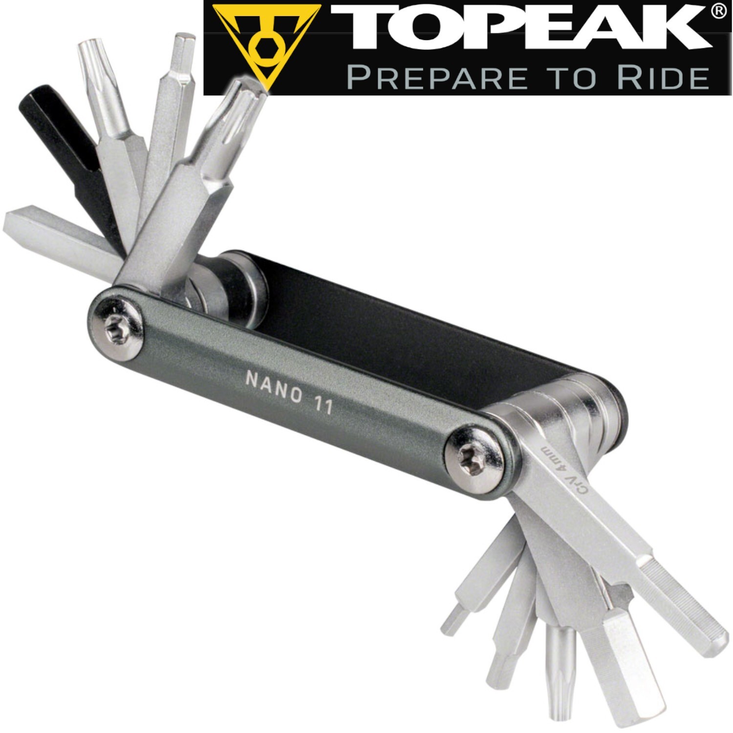 TOPEAK TT2625 Nano 11 Multi Function Bike Tool Micro Multitool Hex Torx