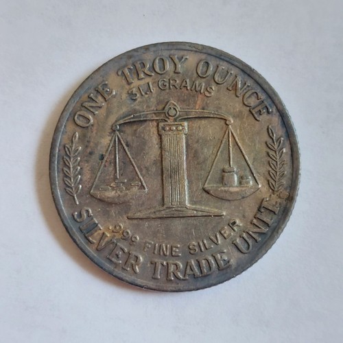 Morgan Tribute Silver Trade Unit 1 Troy Ounce .999 Silver Round Coin - Picture 2 of 2