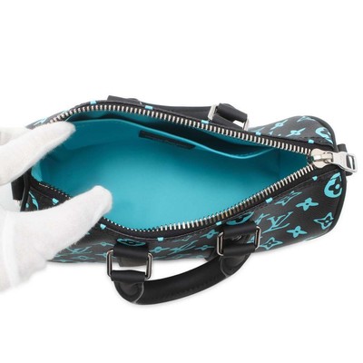 LOUIS VUITTON Keepall Size 25 Monogram Playground Noir/Blue M21938 