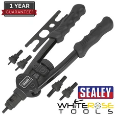 Sealey Nut Riveter Short-Arm Threaded Aluminium Stainless Steel Hand Tool