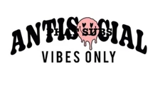 Sublimation Print Antisocial Vibes Ready To Press Heat Transfer