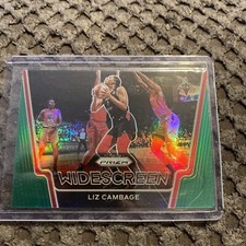 Liz Cambage 2021 PRIZM GREEN WIDESCREEN CARD #10 Las Vegas Aces