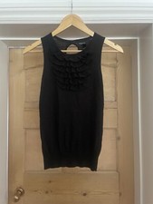 Mango Basics: Women’s Black Sleeveless Top:  Size Small