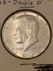 1968 D Kennedy Silver Half Dollar Double Die Coin
