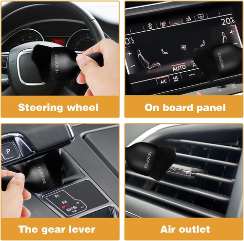 Car Interior Cleaning Brush,Auto Soft Hair Car Brush, Car Interior Dust Brush,Ca - Picture 7 of 8