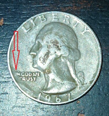 1967 Quarter No Mint Mark ERROR Clad Layer & Faded Lettering | eBay