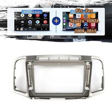 Fascia Stereo Radio Bezel Panel Frame Dvd Trim 2din 9inch For Toyota Venza 08-15