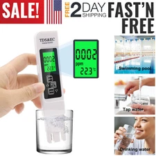 4in1 TDS Meter Digital Tester Water Quality Testing for Drinking Water 0-9990ppm