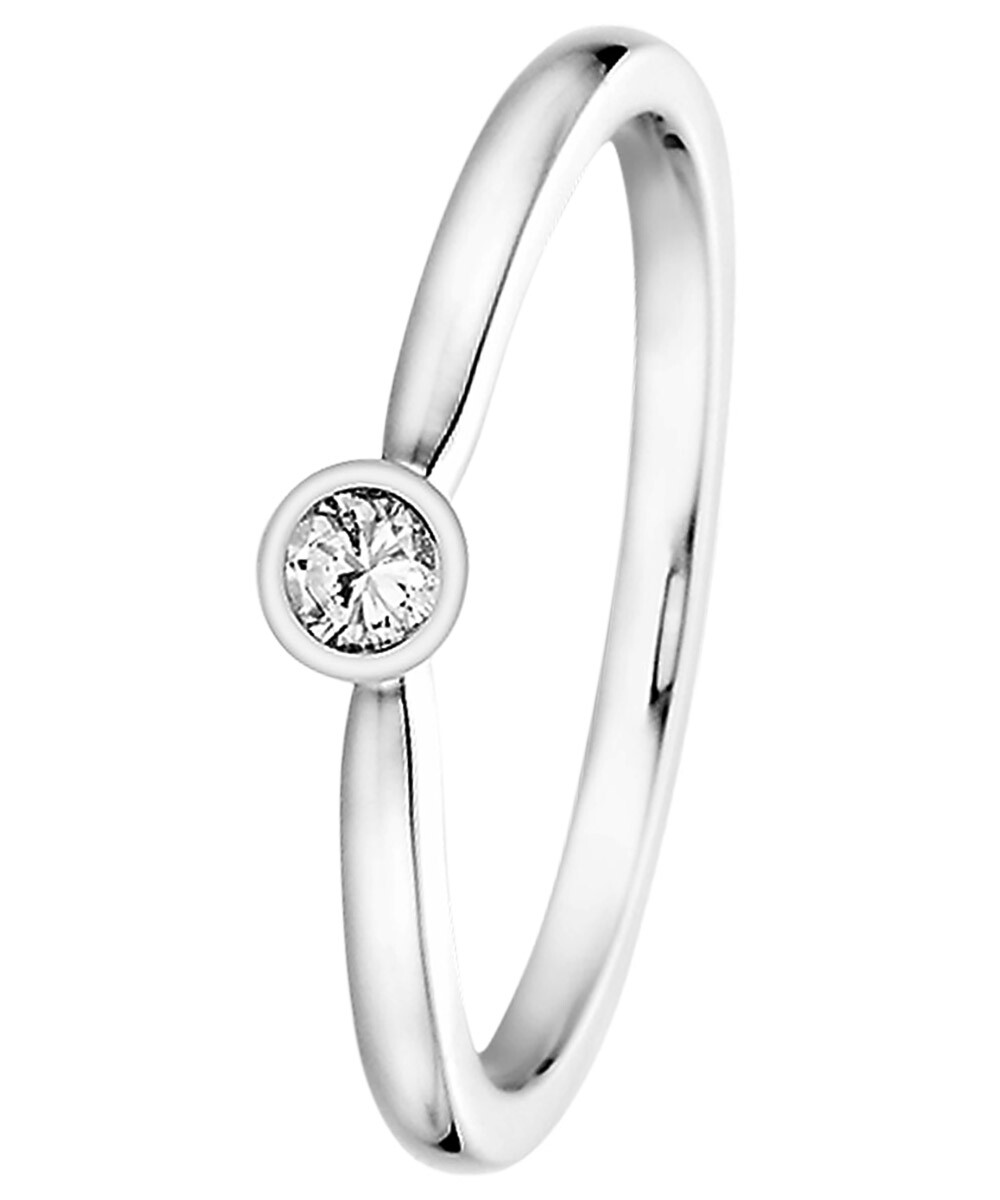 Бриллиантовое кольцо TRENDOR Schmuck 585 Weigold с бриллиантами 005 карата Verlobungsring 532 88590₽