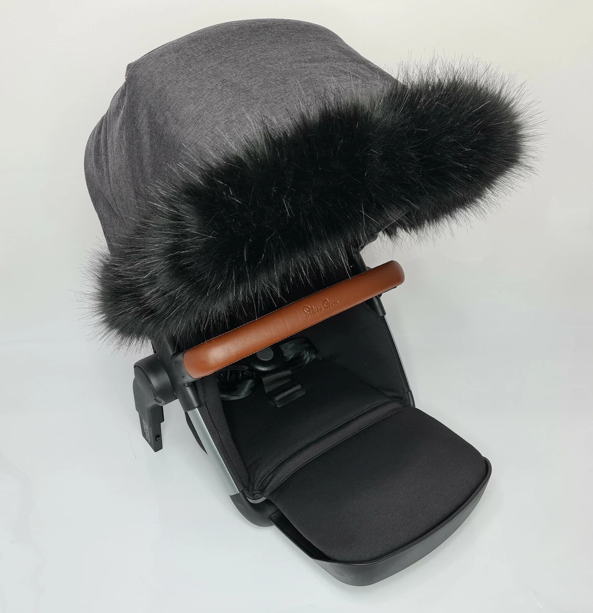 Pushchair fur cheap hood trim