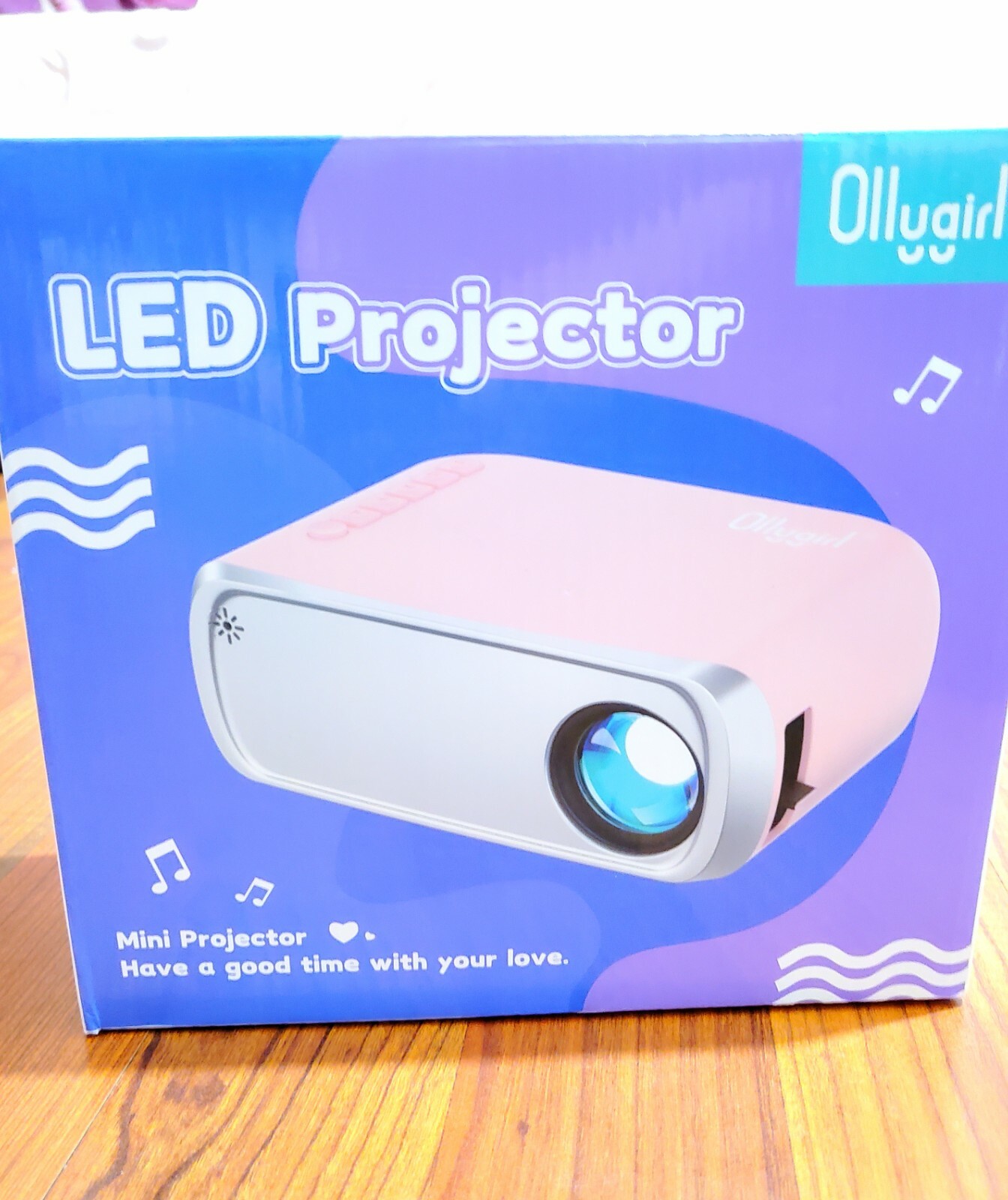 Pink Data Projector Mini Projector PINK, Portable Projector for Kids Gifts, Cartoons Tv ...