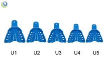 Dental Plastic Edentulous Disposable Impression Trays Autoclavable Upper 5 Sizes