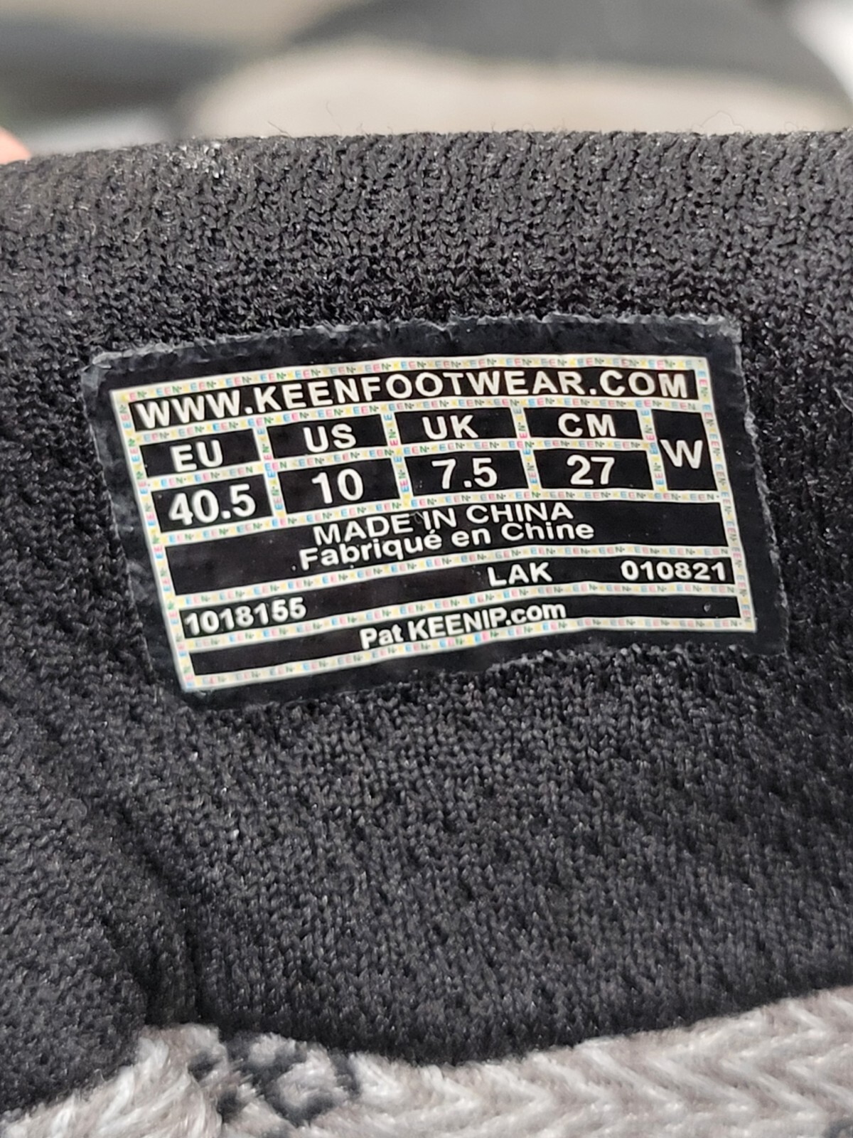 Scarpe da ginnastica Keen Targhee III grigio scamosciato impermeabile 1018155 escursionismo donna taglia 10