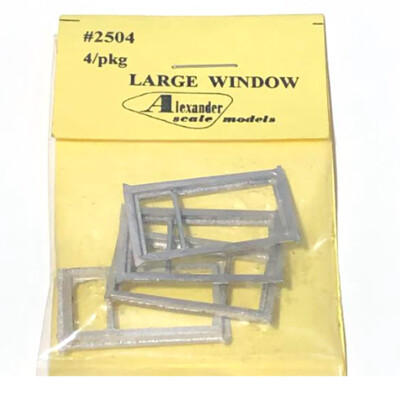 Alexander Scale Models 2504 Large 2-Pane Window (4) HO Scale