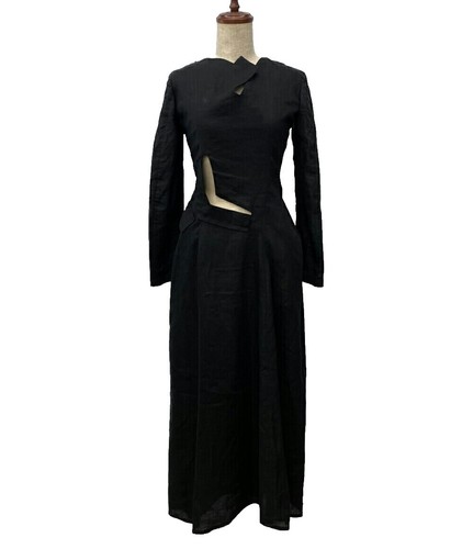 Y's Yohji Yamamoto 22AW Unisex Long Cotton Rib-Knit Half Zip