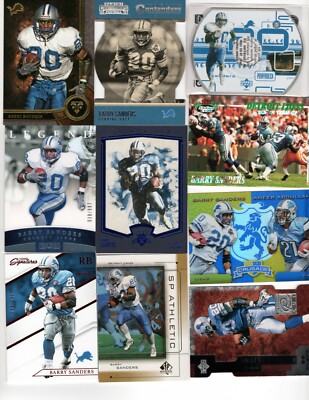 Barry Sanders Detroit Lions Inserts NRMT 100+ picks 20% off after 4 cards
