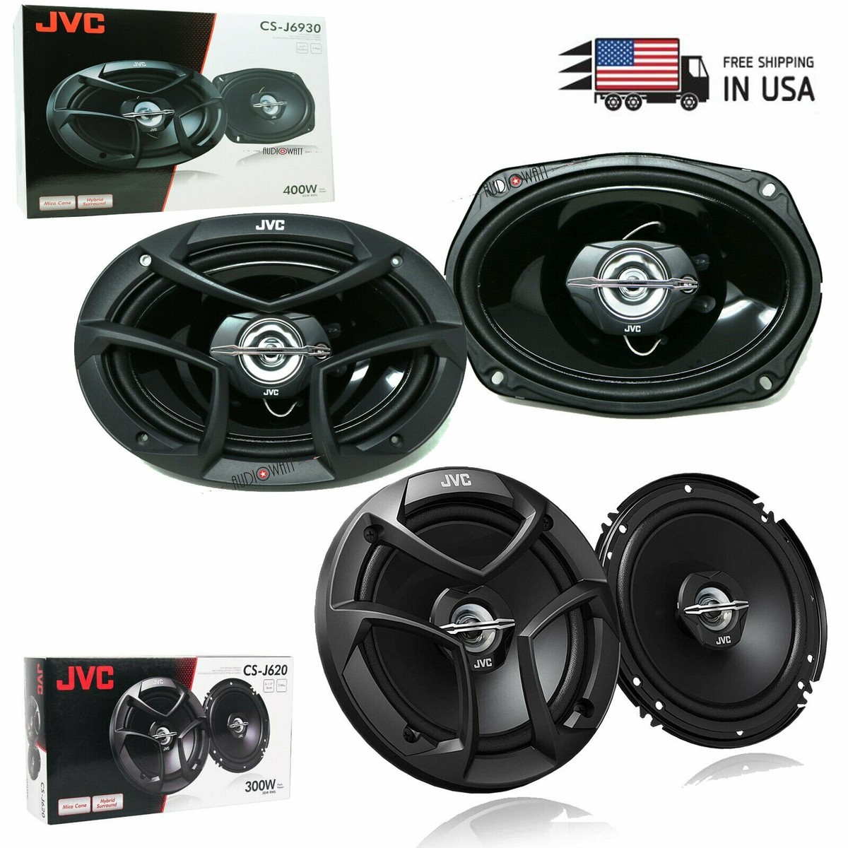 JVC Car Audio SPEAKER CSJ6930 6x9