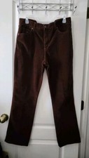 Gloria Vanderbilt Women's Corduroy Pants High-Rise Straight-leg Stretch Brown 10