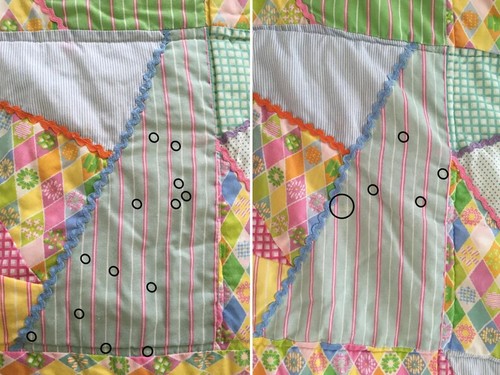 Vintage Hawaiian Full Quilt Bedspread -Patchwork Design-Embroidered Hula Dancers - Picture 10 of 10