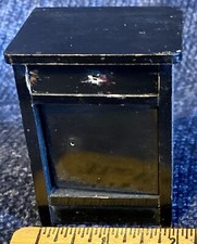 Antique Dollhouse Miniature German Wooden Biedermeier Cupboard