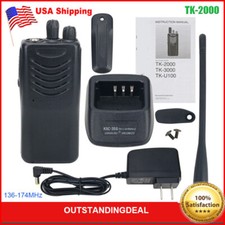 TK-2000 5W 3-5KM VHF Radio Walkie Talkie 136-174MHz Handheld Transceiver USA