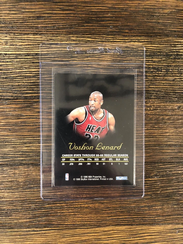 1996 Skybox Autographics Voshon Lenard + Andrew DeClercq. Complete Your Set 🏀 - Image 4 of 4