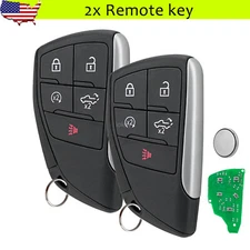 2 For 2022 2023 2024 Chevy Silverado GMC Sierra 1500 2500 Smart Remote Key Fob