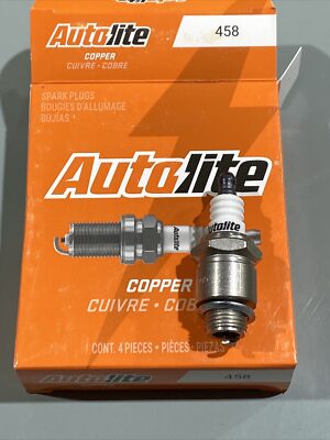 Autolite 458 Copper Core Spark Plugs (Pack of 4) New