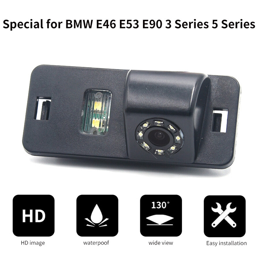 CCD Rear View Reverse Backup Camera 8LED For BMW X5 X6 Z4 E39 E53 E70