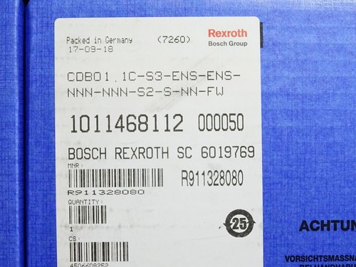 Bosch Rexroth R911328080 CDB01.1C-S3-ENS R911334730 R911296958 Neu versiegelt - Picture 4 of 4