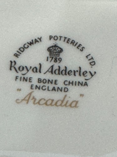 Vintage "Arcadia", Royal Adderley Fine Bone China Dish - Approx. 11 cm Wide - Picture 4 of 4