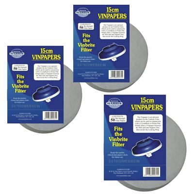 3x Harris VinPapers 15cm Weinfilterpapiere