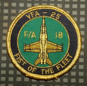 Us Navy Vfa 25 Strike Fighter Squadron Fist Of The Fleet Color Patch Ebay