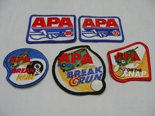 LOT OF 5 APA - American Poolplayers Association - Billiards Patches 