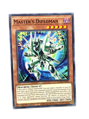 Master's Diploman - DAMA-EN026 - Common - 1st Edition - Mint - Yugioh! |  eBay