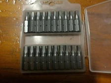 20x Industrial grade Allen Hex size 3/16" Standard Screwdriver Bits CRV-MO +case