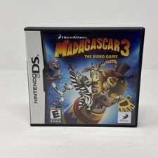 Madagascar 3: The Video Game Nintendo DS, 2012 Tested Ds Game Manual Case