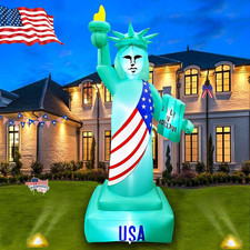 8 Ft 4Th of July Inflatables Outdoor Decorations, Statue of Liberty Decoration B