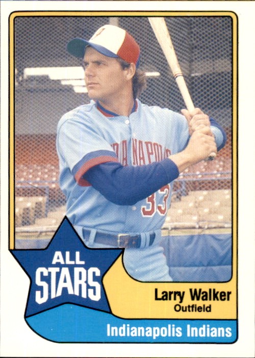 1989 Triple A All-Stars CMC #7 Larry Walker - GOOD Maple Ridge BC Canada Card