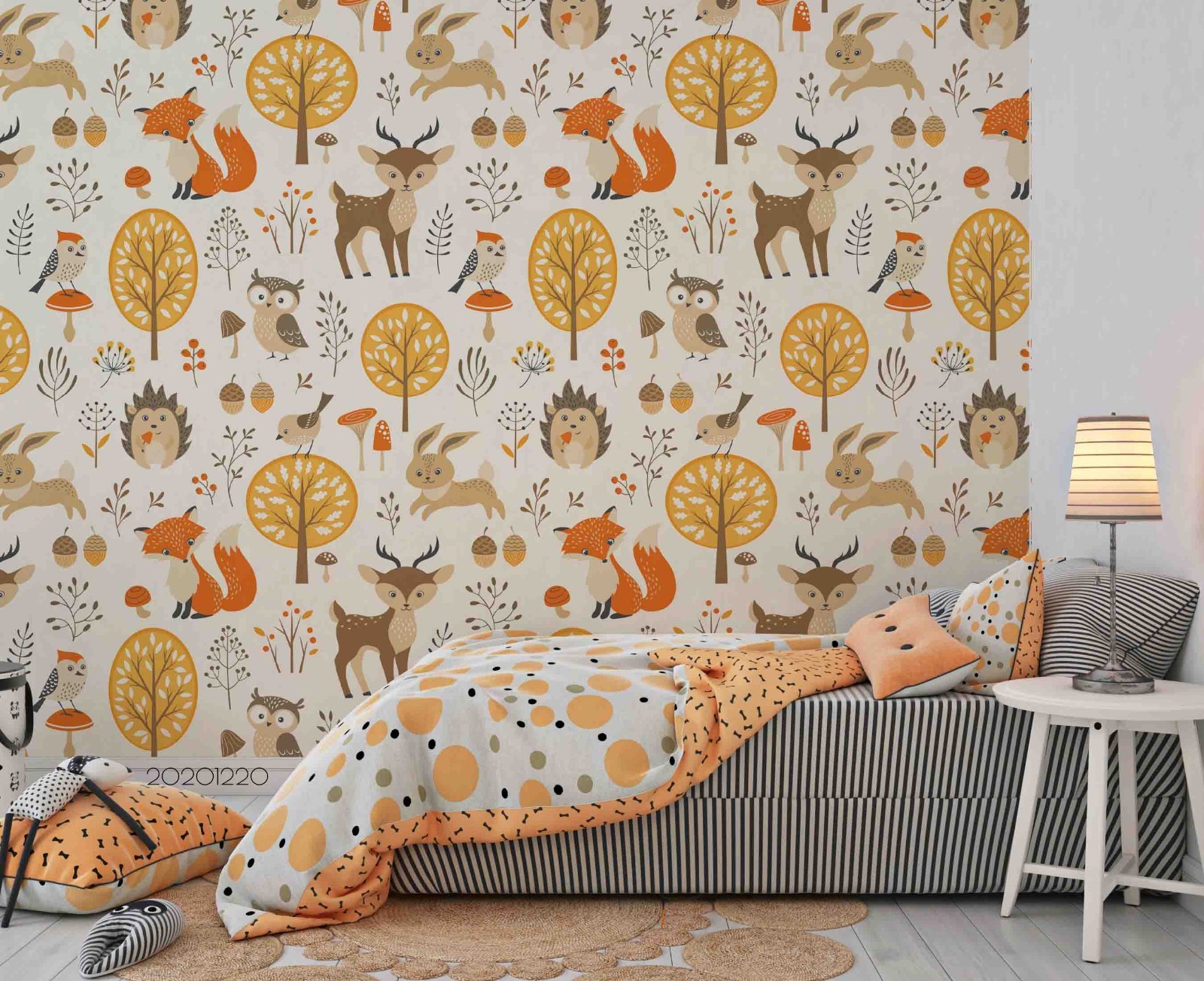 3D Animals Plants Cartoon Pattern Wall Murals Wallpaper Murals Wall Sticker 2
