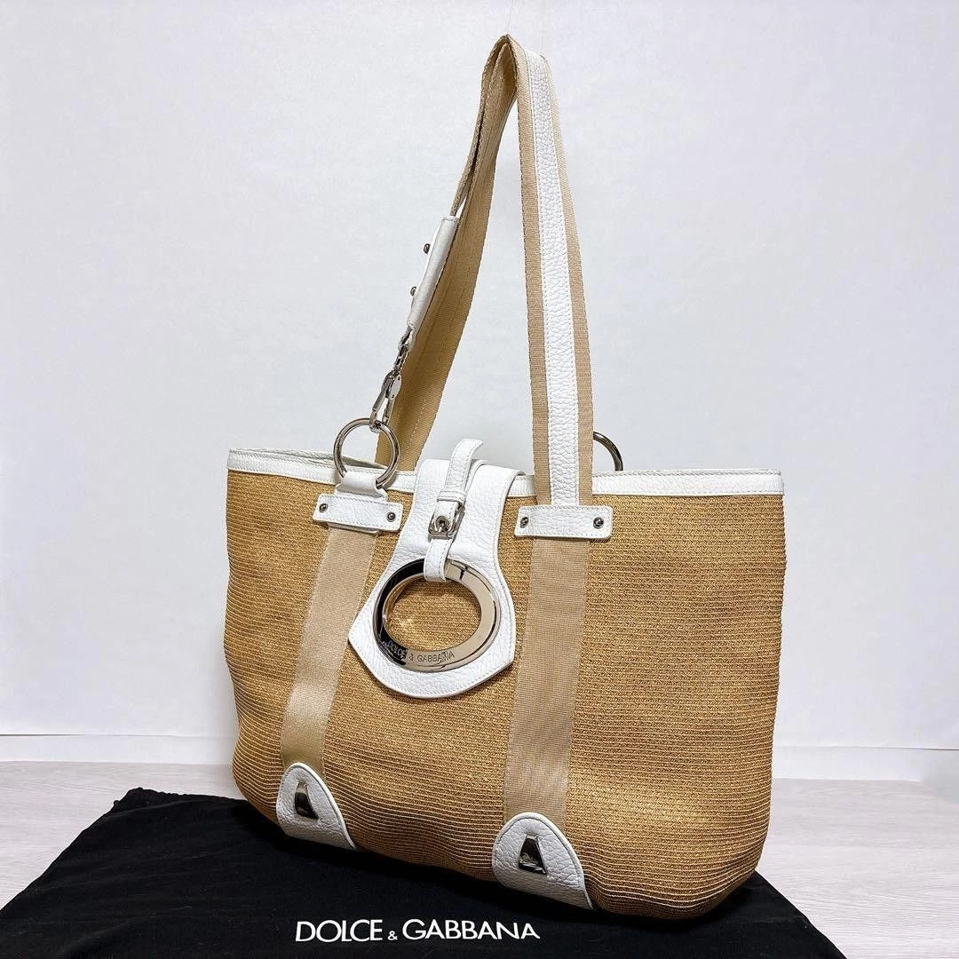 Dolce&Gabbana Straw Exterior Bags & Handbags for Women for sale